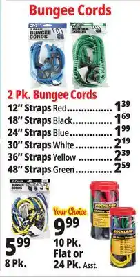 Ocean State Job Lot Bungee Cords offer