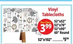 Ocean State Job Lot Vinyl Tablecloths offer