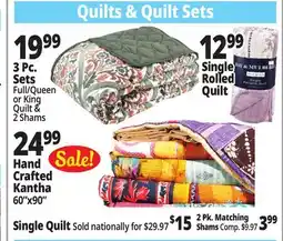 Ocean State Job Lot Quilt Sets offer