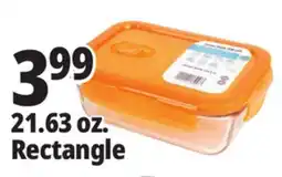 Ocean State Job Lot 21.63 oz. Rectangle Glass Food Storage offer
