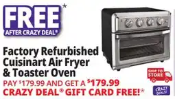 Ocean State Job Lot Cuisinart Air Fryer & Toaster Oven (Factory Refurbished) offer