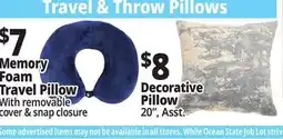 Ocean State Job Lot Travel & Throw Pillows offer
