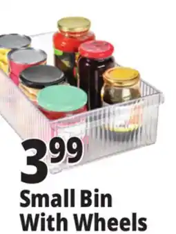 Ocean State Job Lot Small Bin With Wheels offer