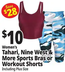 Ocean State Job Lot Women's Tahari, Nine West & More Sports Bras or Workout Shorts offer