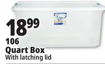 Ocean State Job Lot Sterilite Latch Top Storage Box 106 Qt offer