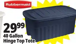 Ocean State Job Lot Rubbermaid 40 Gallon Hinge Top Tote offer