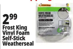 Ocean State Job Lot Frost King Vinyl Foam Self-Stick Weatherseal offer