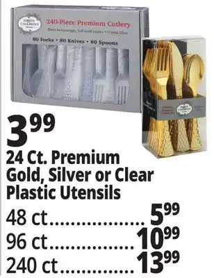 Ocean State Job Lot Smith & Callahan Elegant Gold Premium Plastic Cutlery Set 24 Piece offer