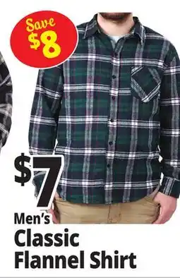 Ocean State Job Lot Men's Classic Flannel Shirt offer