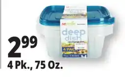 Ocean State Job Lot Mr. Fresh Deep Dish Rectangular Food Storage Containers 4 Count offer