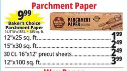 Ocean State Job Lot Parchment Paper offer