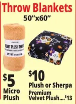 Ocean State Job Lot Throw Blankets offer