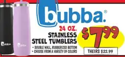 Ollie's bubba 24 OZ. STAINLESS STEEL TUMBLERS offer