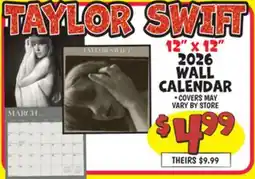 Ollie's 2026 WALL CALENDAR offer