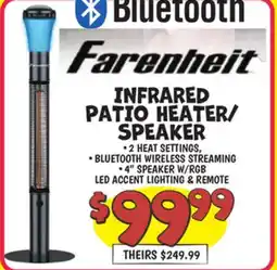 Ollie's INFRARED PATIO HEATER/SPEAKER offer