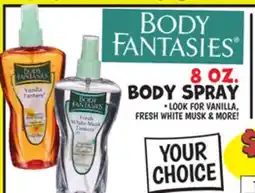 Ollie's BODY FANTASIES BODY SPRAY offer