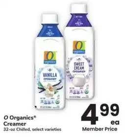 Albertsons O Organics Creamer offer