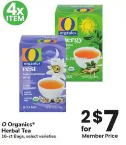Albertsons O Organics Herbal Tea offer