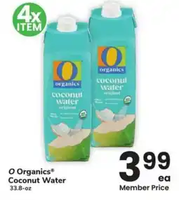 Albertsons O Organics Coconut Water offer