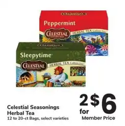 Albertsons Celestial Seasonings Herbal Tea offer