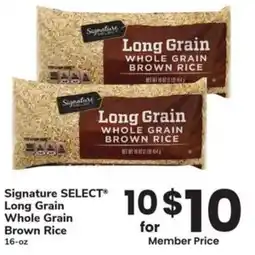 Albertsons Signature select Whole Grain Brown Rice offer