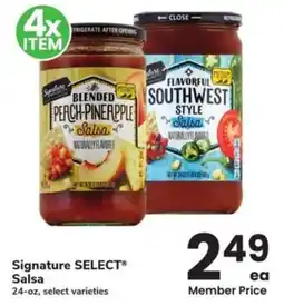 Albertsons Signature select salsa offer