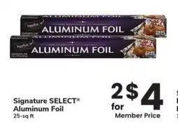 Albertsons Signature select Aluminum Foil offer