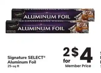 Albertsons Signature select Aluminum Foil offer