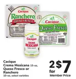 Albertsons Cacique Crema Mexicana offer