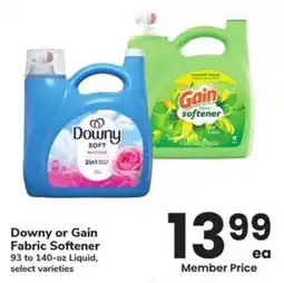 Albertsons Downy or Gain Fabric Softener offer