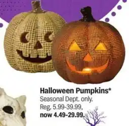 Meijer Halloween Pumpkins offer