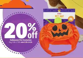 Meijer Halloween Pet Costumes offer