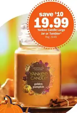 Meijer Yankee Candle Large Jar or Tumbler offer