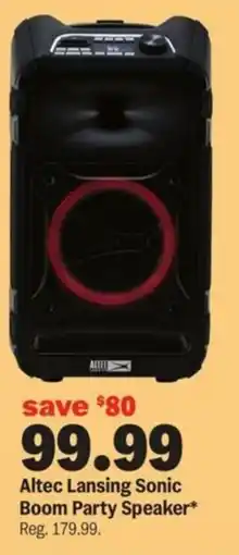 Meijer Altec Lansing Sonic Boom Party Speaker offer