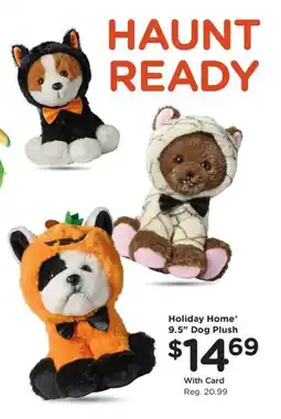 Kroger Holiday Home 9.5" Dog Plush offer