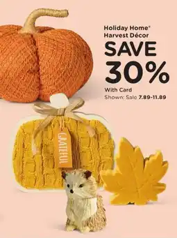 Kroger Holiday Home Harvest Décor offer