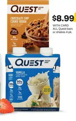 CVS ALL Quest bars or shakes offer
