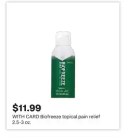 CVS Biofreeze topical pain relief offer