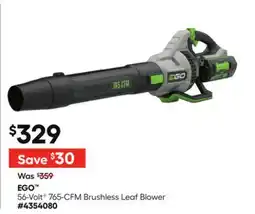 Lowe's 56-Volt✦ 765-CFM Brushless Leaf Blower offer