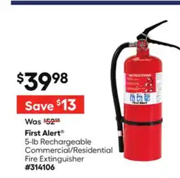Lowe's 5-lb Rechargeable Commercial/Residential Fire Extinguisher offer