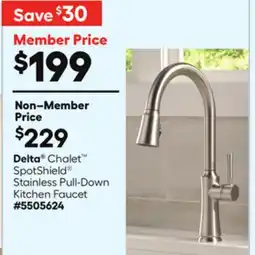 Lowe's Chalet SpotShield Stainless Pull-Down Kitchen Faucet offer