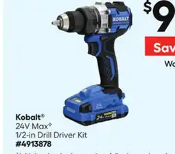 Lowe's 24V Max✜ 1/2-in Drill Driver Kit offer