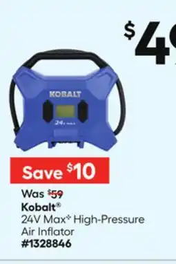 Lowe's 24V MaxC High-Pressure Air Inflator offer