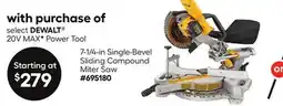 Lowe's 7-1/4-in Single-Bevel Sliding Compound Miter Saw offer