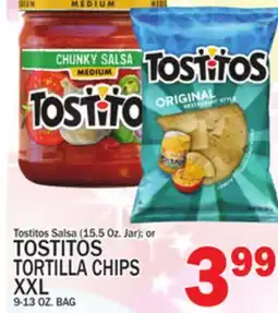 C Town TOSTITOS TORTILLA CHIPS XXL 9-13 OZ. BAG offer