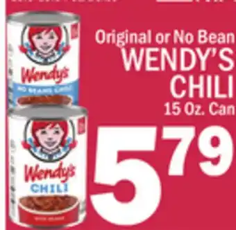 C Town WENDY'S CHILI offer
