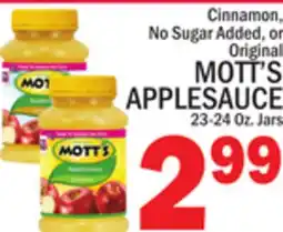 C Town MOTT'S APPLESAUCE offer