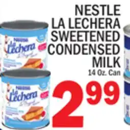 C Town NESTLE LA LECHERA SWEETENED CONDENSED MILK offer