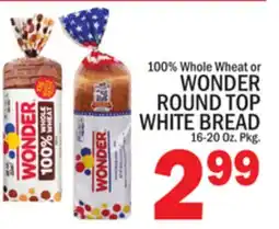 C Town WONDER ROUND TOP WHITE BREAD offer