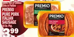 C Town PREMIO PURE PORK ITALIAN SAUSAGE offer